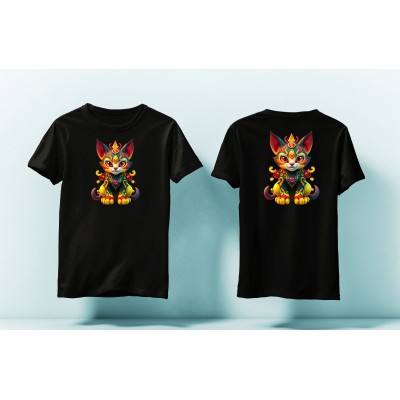Tricou Cat Yellow